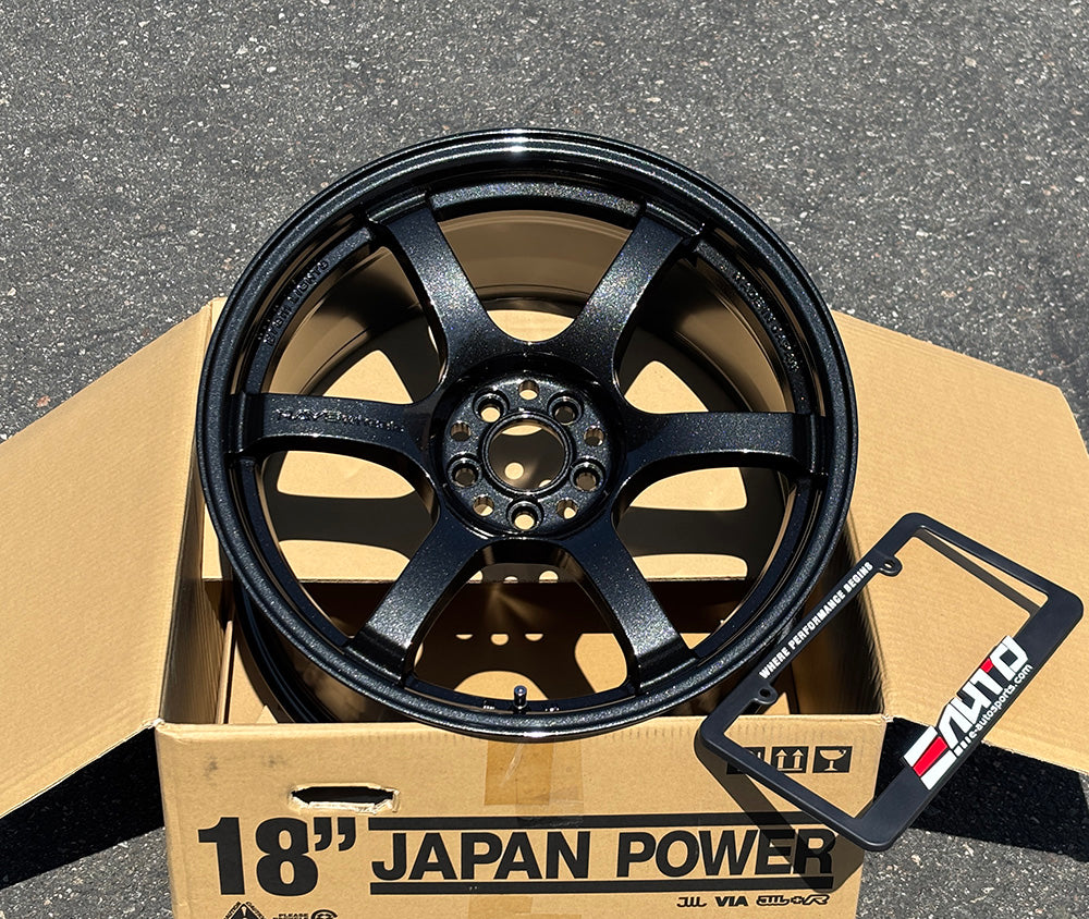Rays 57DR 18x9.5 5x100 Glass Black Wheel Rim for  Corolla tC iM xD