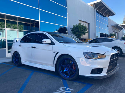 Rays 57DR 18x10.5 +12 5x114 Spatta Blue Wheel Rim for Evolution Evo X 10