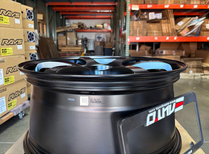 Rays 57DR Semi Black Wheels 19x8.5 +35 5x114 for for IS250 IS300 IS350 IS500