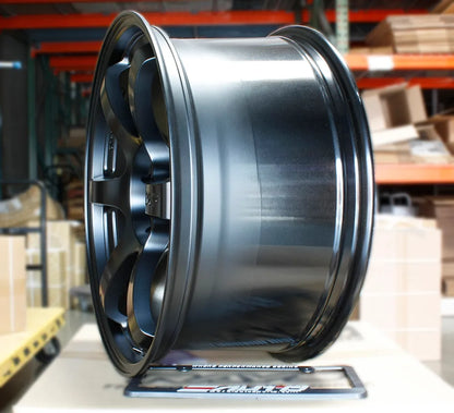 Rays 57DR Semi Black Wheels 19x9.5 35 5x114 G35 G37 Q50 Q60 QX50 QX60