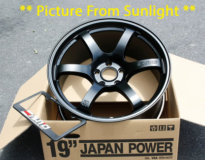 Rays 57DR Semi Gloss Black Wheels 19x9.5 +35 5x114 Tesla Model 3 Y