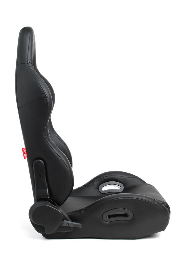 CPA1025 Black Leatherette Universal Racing Seats (Sold in Pairs)