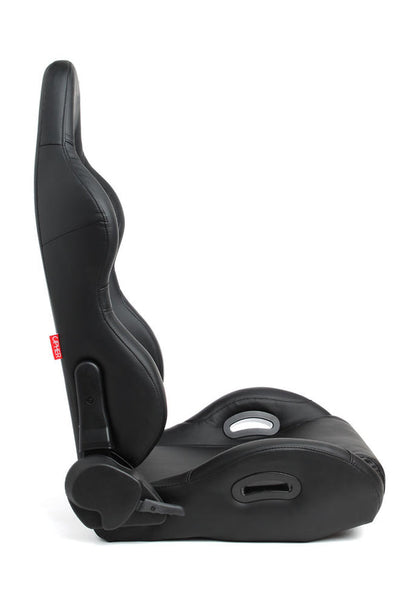 CPA1025 Black Leatherette Universal Racing Seats (Sold in Pairs)