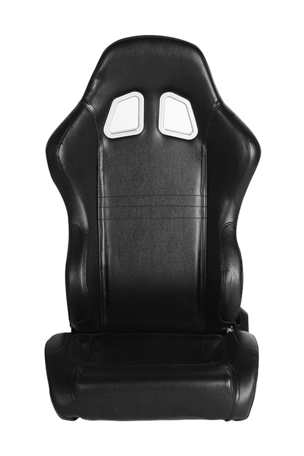 CPA1007 Black Synthetic Leather Universal Racing Seats (Sold in Pairs)