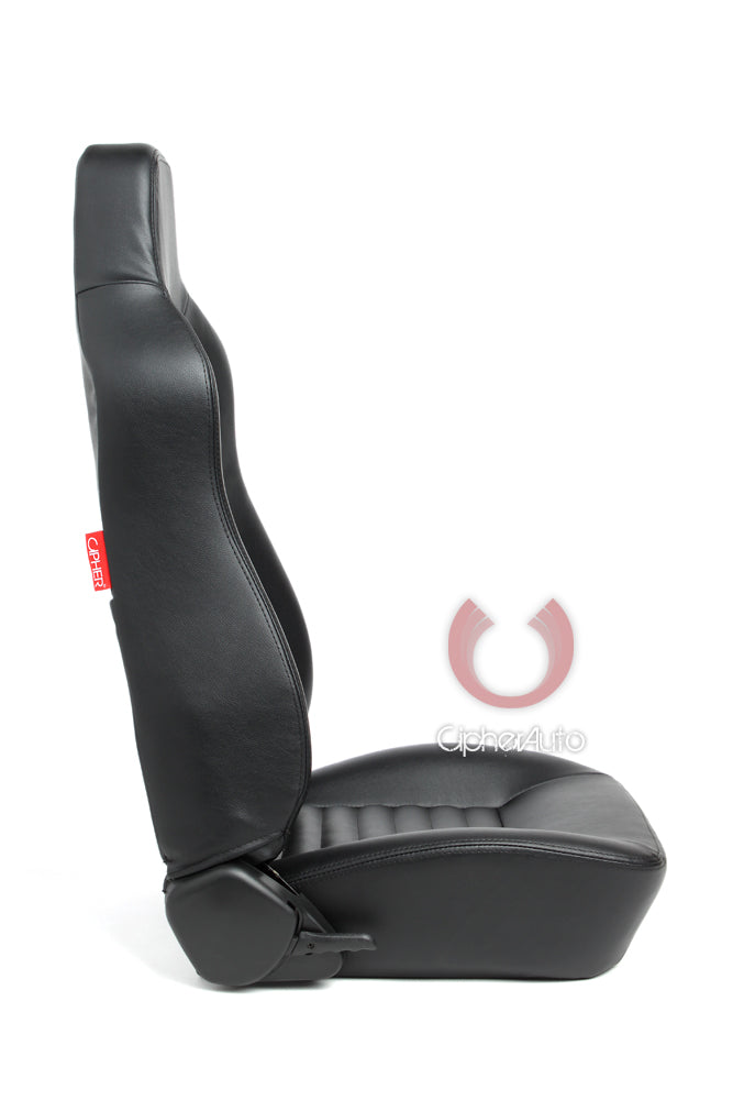 CPA3001 Black Leatherette Universal Suspension / Jeep Seats - Pair