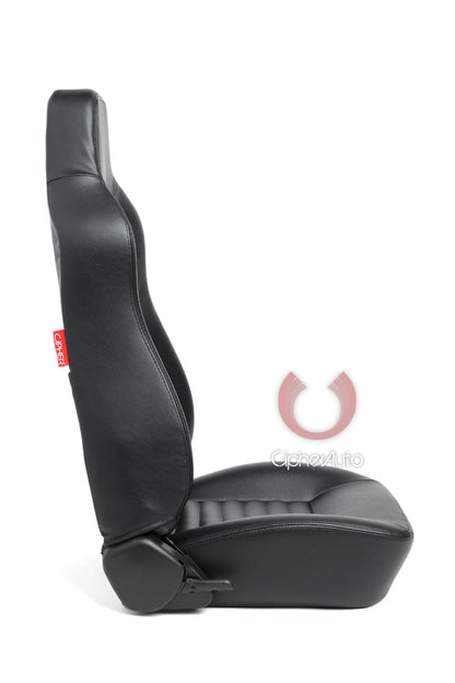 CPA3001 Black Leatherette Universal Suspension / Jeep Seats - Pair