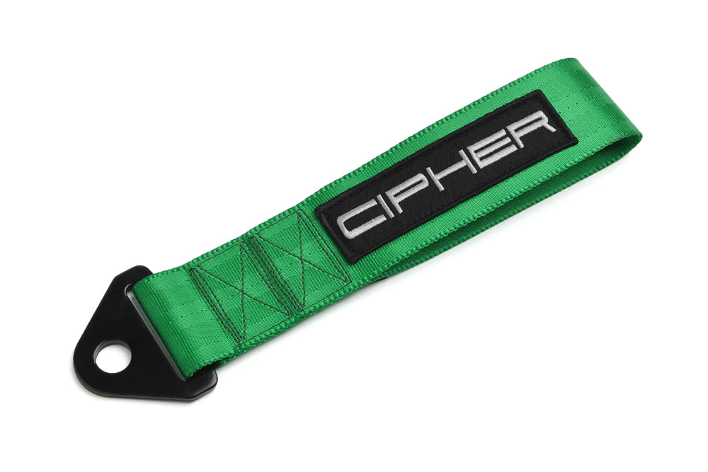 Cipher Auto Green 2" Towing Strap