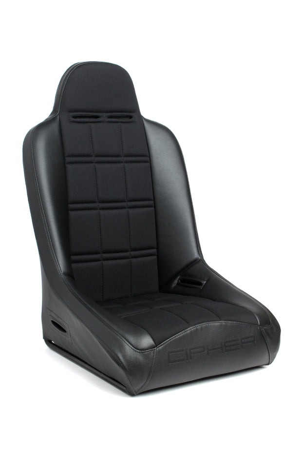 CPA3003 Black Leatherette / Fabric Insert Universal Fixed Bucket Suspension / Jeep Seats