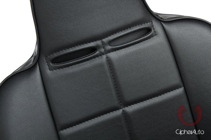 CPA3004 Black Leatherette Universal Fixed Bucket Suspension / Jeep Seats