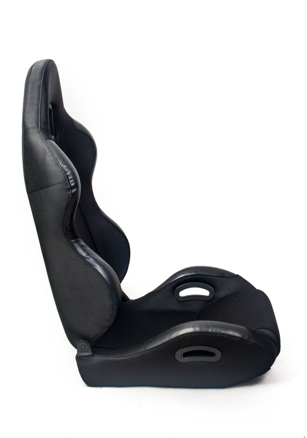 CPA1025 Black Cloth Universal Racing Seats (Sold in Pairs)
