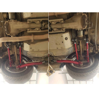 Godspeed 6pc Rear Lateral Link +Trailing Arm for Subaru Impreza WRX RS 02-07 Red