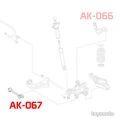 Godspeed 4pc Rear Toe+Camber arm FWD UX200 UX250h Rav4 19-22, C-HR 18-23