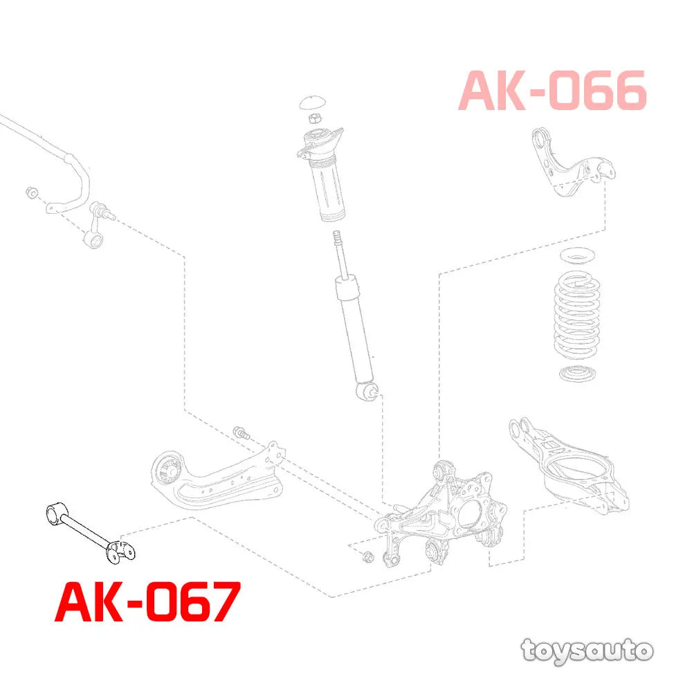 Godspeed 4pc Rear Toe+Camber arm *FWD ES350 19-23 Corolla 20-25 Prius 16-24