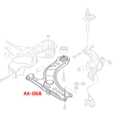Godspeed 2pc Front Lower Control Arm for FWD Jetta Golf 99.5-05 MK4 Beetle 98-10