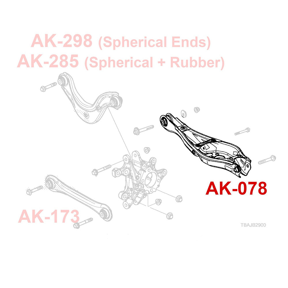 Godspeed 2pc Rear Spring Bucket Lower Arm Integra 23-25, Civic 16-25 FK8 FL5