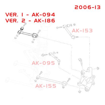 Godspeed 2pc Rear Upper-Forward Arm for IS250 IS350 ISF 06-13 GS350 GS430 06-11