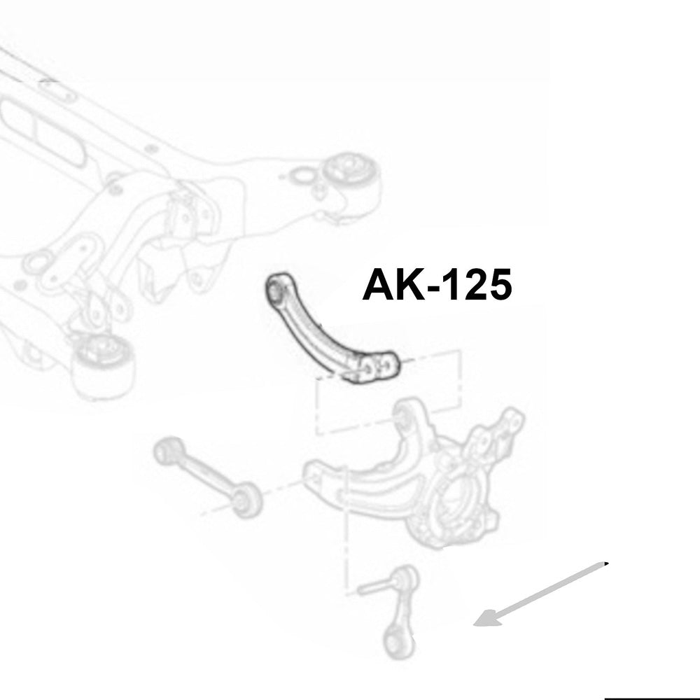 Godspeed 2pc Rear Upper Camber Control Arm for Alfa Romeo Giulia 17-24