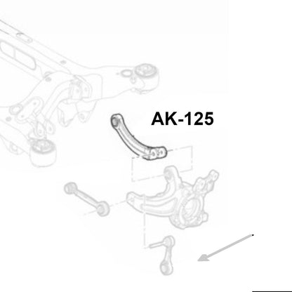 Godspeed 2pc Rear Upper Camber Control Arm for Alfa Romeo Giulia 17-24