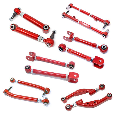 Godspeed 12pc Front Tension+Rear Toe+Camber+Control Arm for Genesis Coupe 09-16