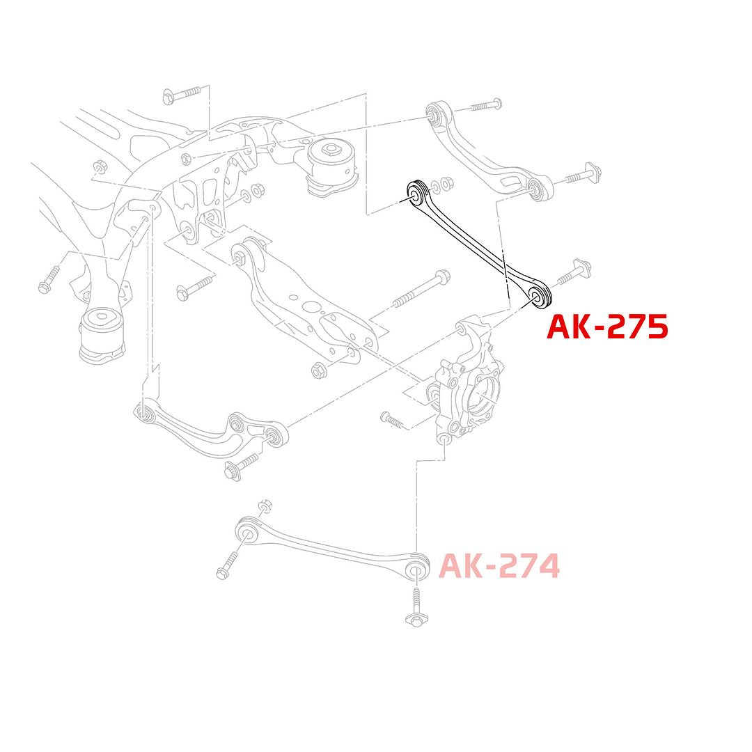 Godspeed 4pc Rear Lateral +Toe Arm for A5 S5 RS5 F5 18-22 A4 S4 Allroad B9 17-22