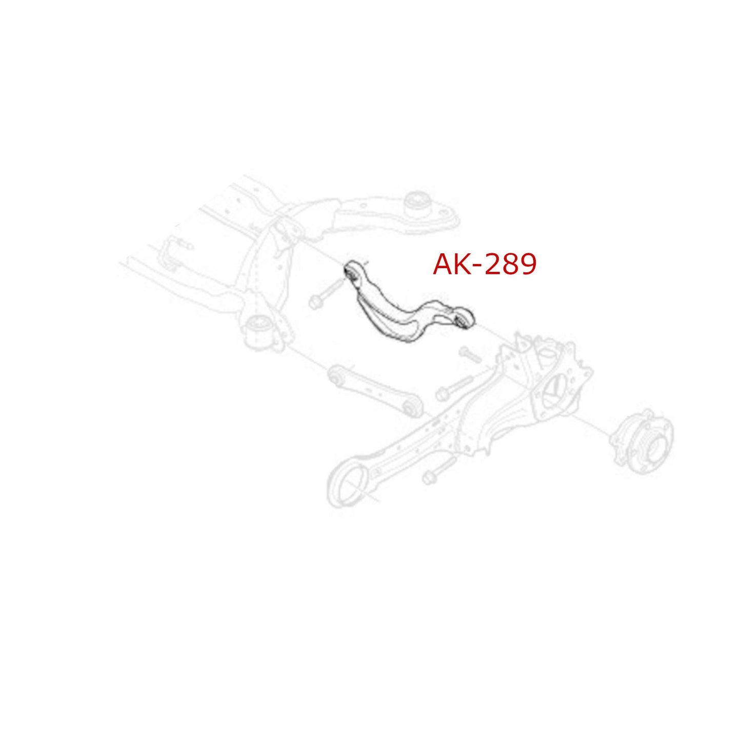 Godspeed 2pc Rear Upper Camber Arm for Volvo V70 08-10, V60 14-18, S60 11-18