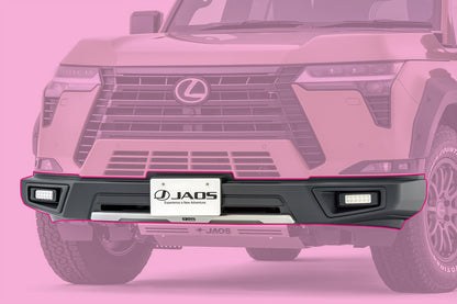 Jaos Front Bumper Guard (Add-on) Matte Black Lexus GX550 Overtrial 24+