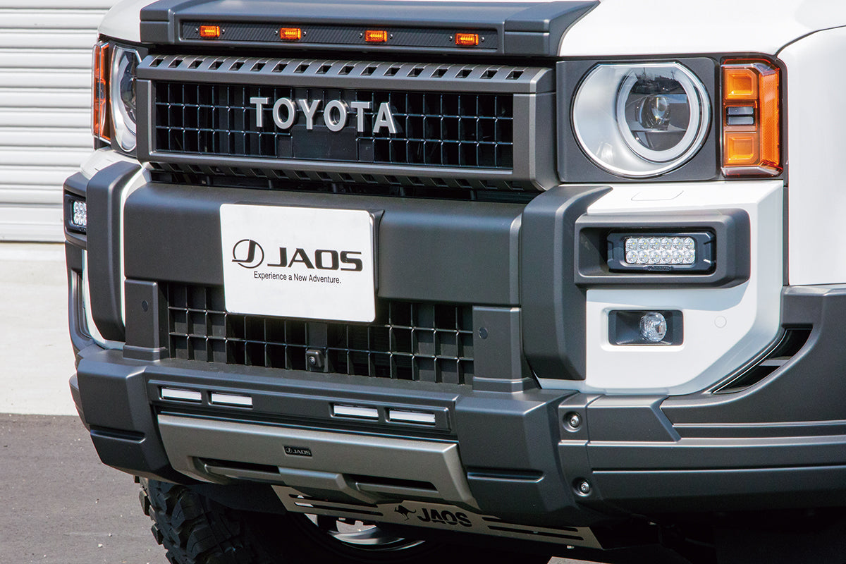 Jaos Front Bumper Corner Garnish for Toyota LC250 Land Cruiser 24+ (Matte Black)