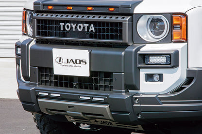 Jaos Front Bumper Corner Garnish for Toyota LC250 Land Cruiser 24+ (Matte Black)