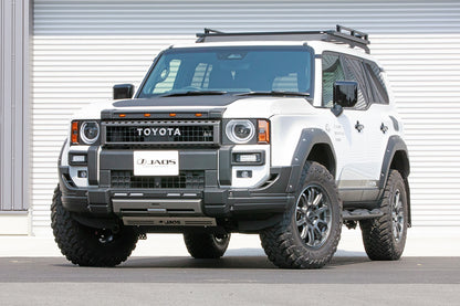 Jaos Front Bumper Corner Garnish for Toyota LC250 Land Cruiser 24+ (Matte Black)