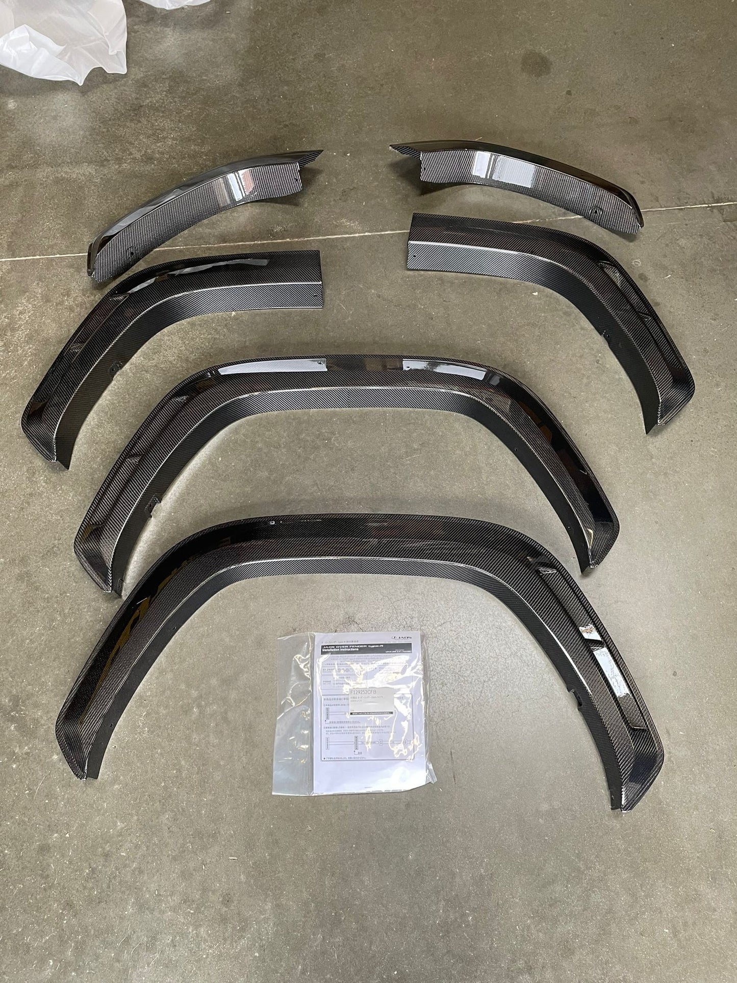 Jaos Carbon Fiber Fender Flares For Lexus LX600 2022+