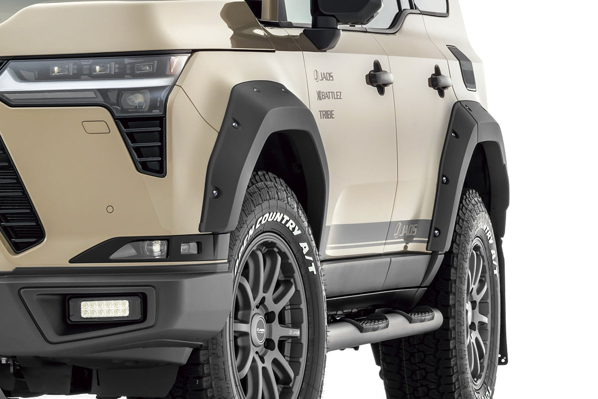 Jaos Fender Garnish Type X 9mm Matte Black Lexus GX550 Overtrail