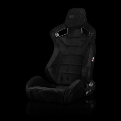 Braum Racing Elite Series Reclining Racing Seats Black Suede - Pair