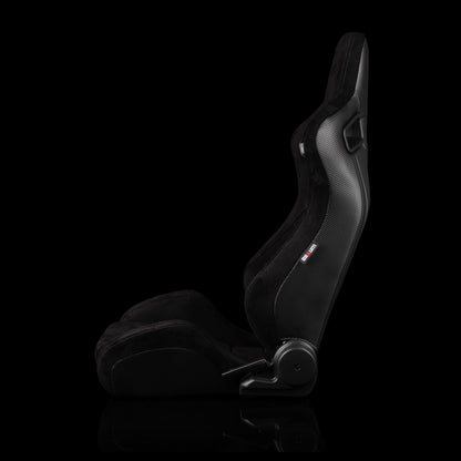 Braum Racing Elite Series Reclining Racing Seats Black Suede - Pair