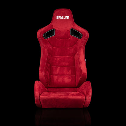 Braum Racing Elite Series Reclining Racing Seats Red Suede - Pair