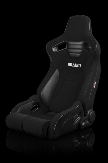 Braum Racing Elite-R Series Reclining Racing Seats (Black Cloth)