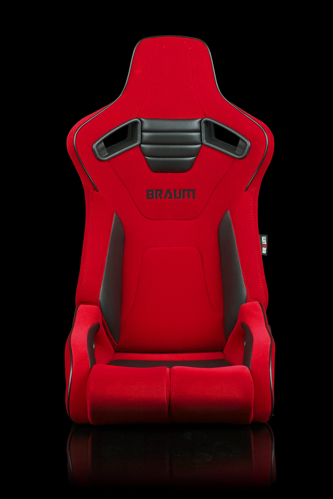 Braum Racing Elite-R Series Reclining Racing Seats  (Red Cloth Black Trim)