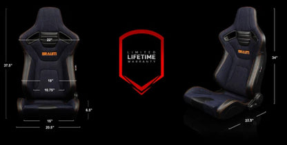 Braum Racing Elite-X SERIES Reclining Racing Seats (9 Options)- PAIR