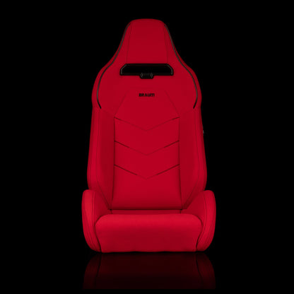 Braum Racing VIPER-X Series Sport Reclinable Seats (Red / Black Trim)