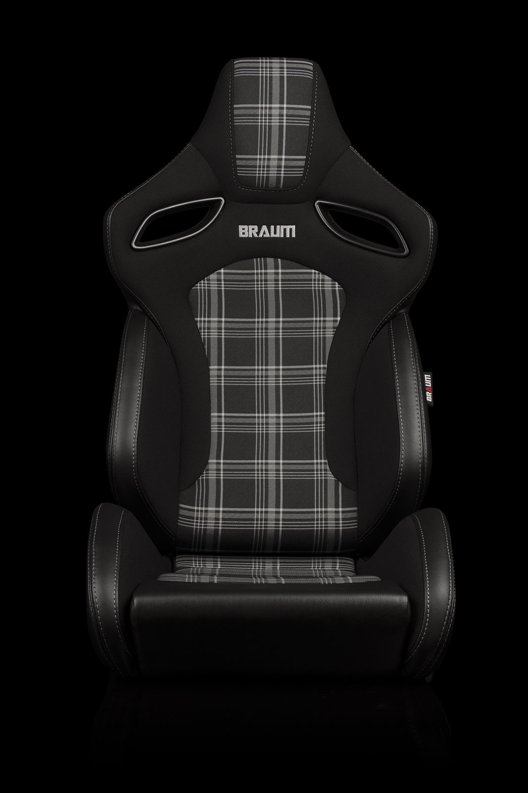 Braum Racing ORUE Series Reclining Racing Seats (Grey Plaid Fabric)