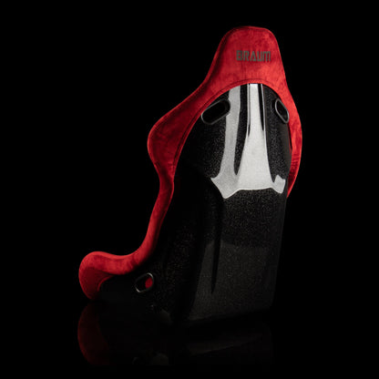Braum Racing Falcon-S Fixed Back Bucket Seat  (Red Alcantara | Glitter Composite )