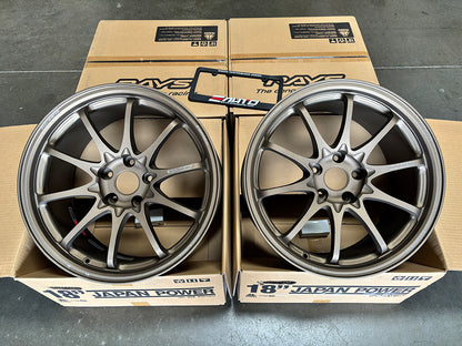 Rays Volk CE28N-Plus Matte GunBronze Wheel Rim 18" 18x9.5 +38 5x114.3, Set 4