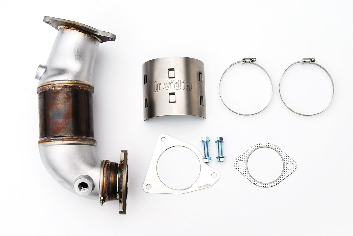 INVIDIA J-Pipe + Bottom Front Pipe High Flow Catted for *Auto* WRX FA24 Turbo 22-26 (Copy)