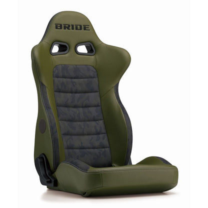BRIDE EUROGHOST X Olive Green Camouflage Reclinable Seat