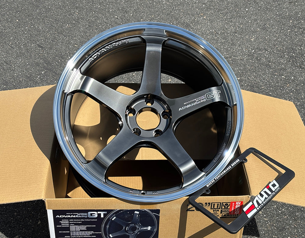 Advan GT Beyond Hyper Black Wheel Rim 20" 20x10 20x12 5x114 for GT-R GTR R35 09-24