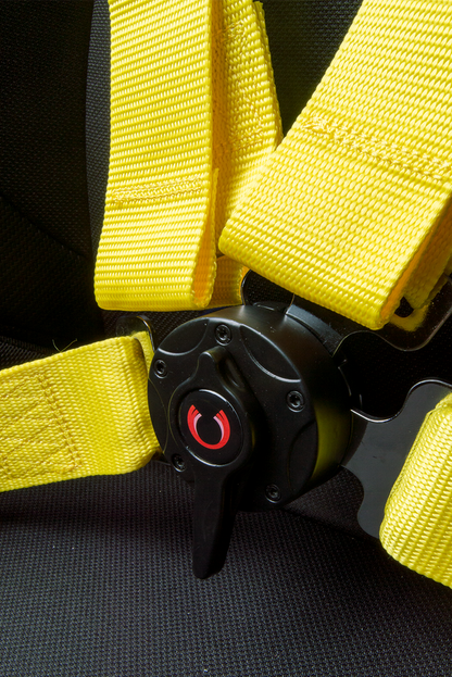 Cipher Racing Yellow 4 Point Camlock Racing Harness Set (Sold in Pairs)