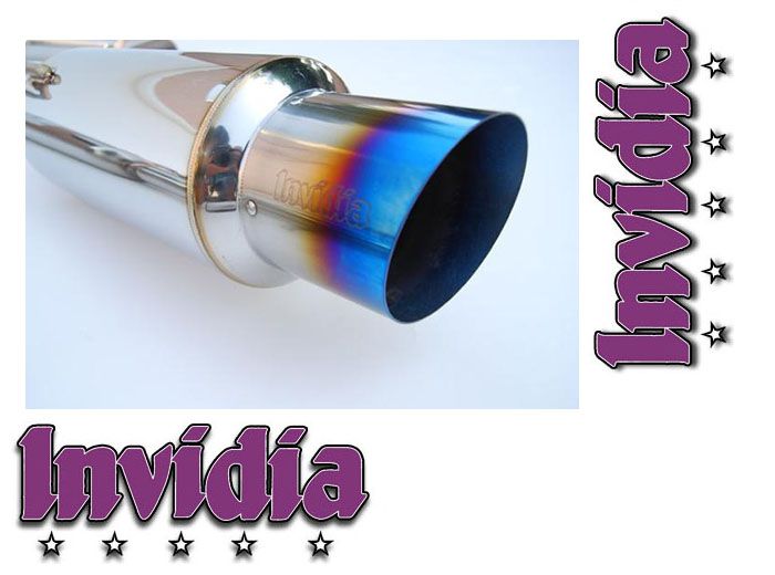INVIDIA N1 Titanium Burnt Tip Catback Exhaust for Mitsubishi Eclipse V6 00-05