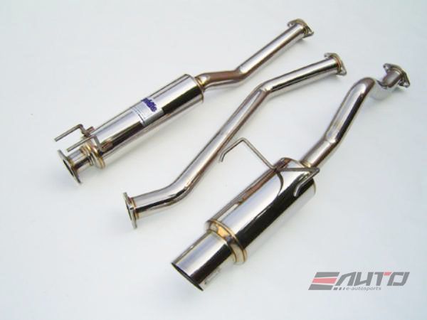 INVIDIA N1 101mm Stainless Tip Catback Exhaust Prelude Base 97-01 BB6 + Silencer