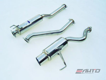 INVIDIA N1 101mm Stainless Tip Catback Exhaust Accord L4 2.3L CG3 98-02 2D coupe