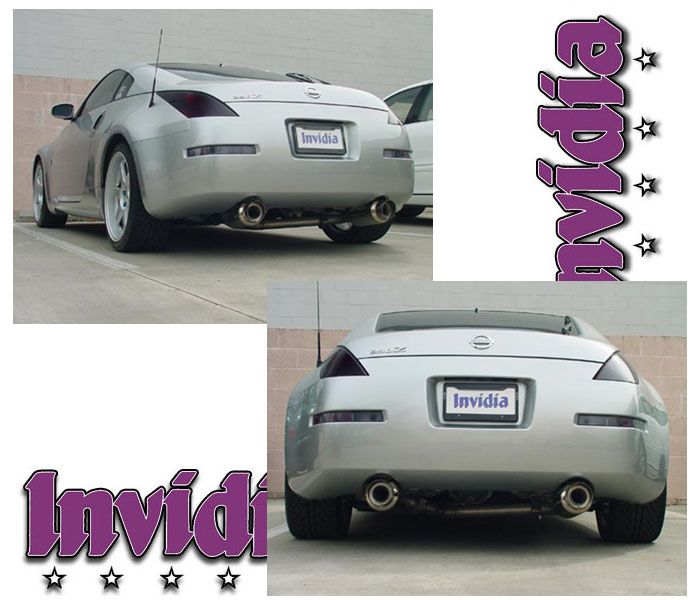 INVIDIA N1 Dual Stainless Tip Y Pipe-Back Exhaust for Nissan 350Z 03-09 Z33