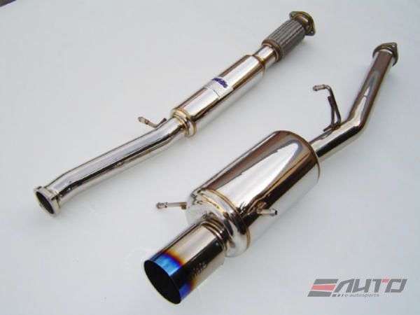INVIDIA N1 101mm Stainless Tip Catback Exhaust Prelude Base 97-01 BB6 + Silencer